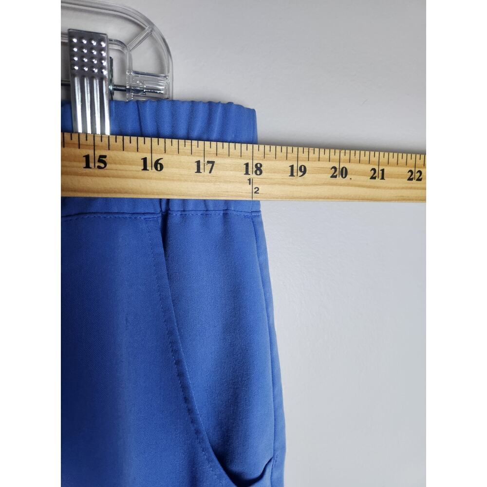 Figs Zamora Jogger scrub pants womens XL/P Blue zip pocket nurse medical office - Picture 7 of 8